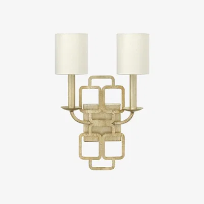 Olivia's Elstead Sabina 2 Wall Light Light Silver Leaf