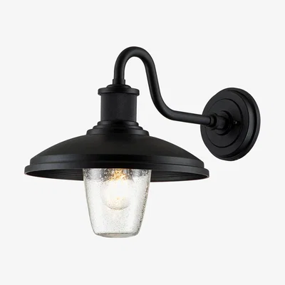 Olivia's Kichler Allenbury 1 Light Medium Wall Lantern in Textured Black