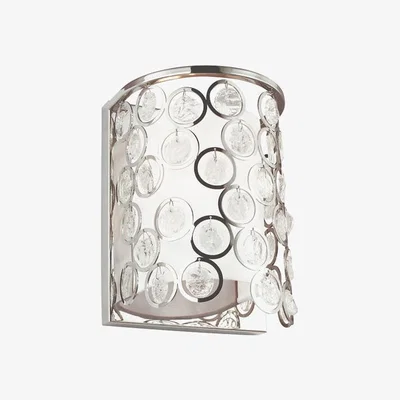 Olivia's Elstead Lexi 1 Light Wall Light Polished Nickel