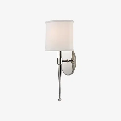 Olivia's Hudson Valley Lighting Madison Polished Nickel 1 Light Wall Sconce