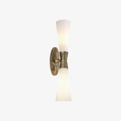 Olivia's Eichholtz Double Nolita Wall Lamp in Vintage Brass