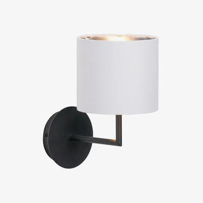 Olivia's Olivia's Eliana Matt Black & Ivory Wall Light