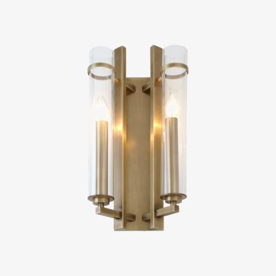 Olivia's RV Astley Louis 2 Light Wall Light Antique Brass