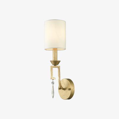 Olivia's Elstead Lemuria 1 Light Wall Light Distressed Gold