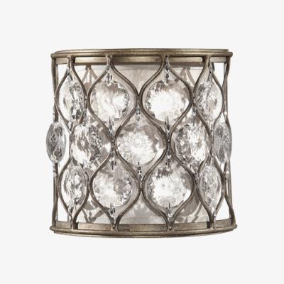 Olivia's Elstead Lucia 1 Light Wall Light Burnished Silver