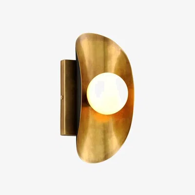 Olivia's Hudson Valley Lighting Hopper Solid Brass 1lt Wall Sconce