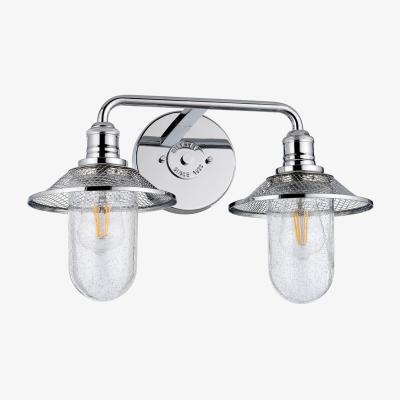 Olivia's Quintiesse Rigby 2 Light Wall Light Polished Chrome