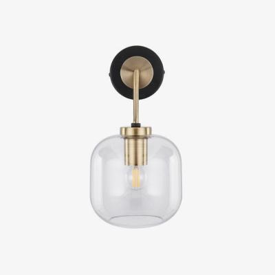 Olivia's Olivia's Arna Black Metal & Glass Wall Light