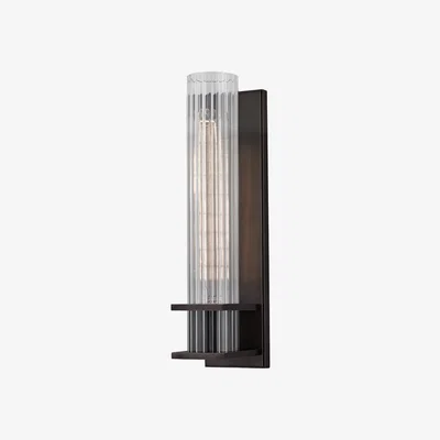 Olivia's Hudson Valley Lighting Sperry Steel 1 Light Wall Sconce