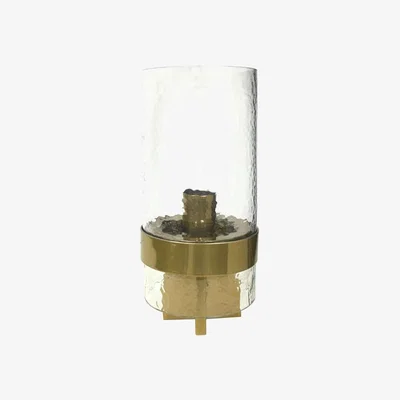 Olivia's Libra Atrium Wall Light Glass and Wall Mirror Metallic Champagne