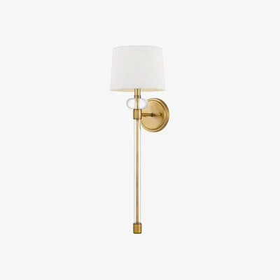 Olivia's Quoizel Barbour 1 Light Wall Light in Weathered Brass