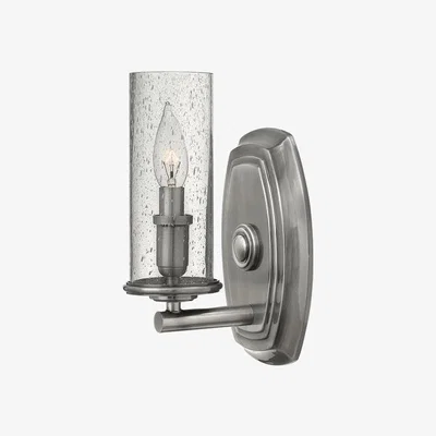 Olivia's Elstead Dakota 1 Light Wall Light Polished Antique Nickel