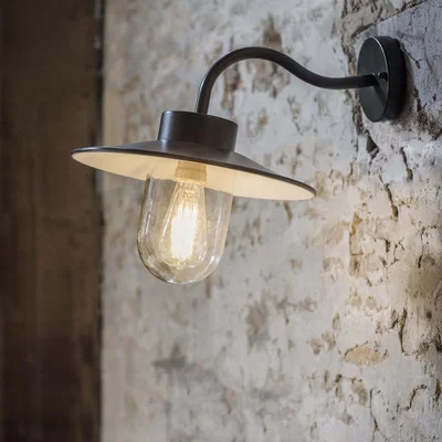 Olivia's Garden Trading Swan Neck Wall Light Carbon