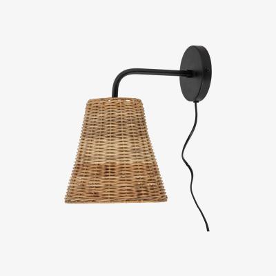 Olivia's Bloomingville Thed Wall Lamp in Natural Rattan
