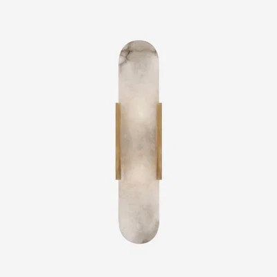 Olivia's Andrew Martin Melange Wall Light Antique Burnished Brass / Alabaster