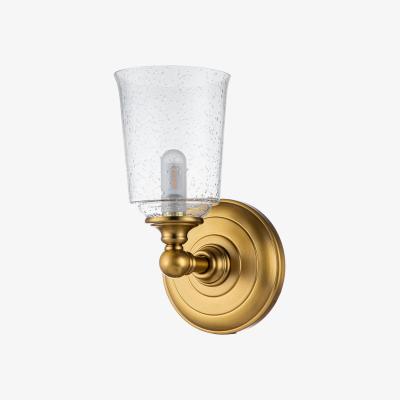 Olivia's Feiss Huguenot Lake 1 Light Wall Light in Brass