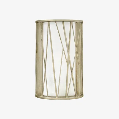 Olivia's Elstead Nest 1 Light Wall Light Silver Leaf