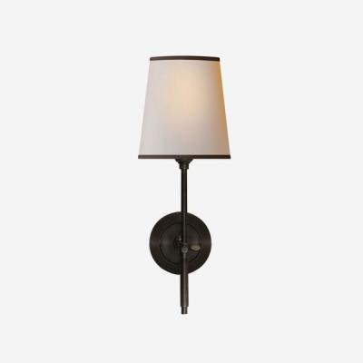 Olivia's Andrew Martin Bryant Wall Light Bronze (Black Trim Shade)