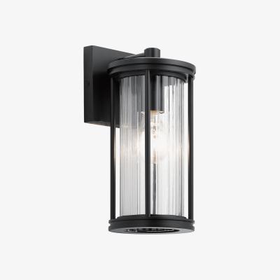 Olivia's Kichler Barras 1 Light Wall Lantern in Black / Small