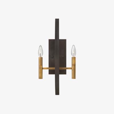 Olivia's Elstead Euclid 2 Light Wall Light Spanish Bronze