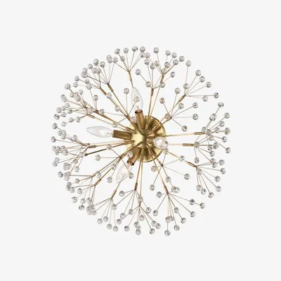 Olivia's Hudson Valley Lighting Dunkirk Steel 4 Light Flush Mount