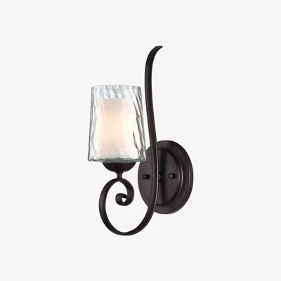 Olivia's Elstead Adonis 1 Light Wall Light Dark Cherry