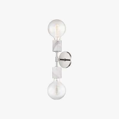 Olivia's Hudson Valley Lighting Asime Steel 2 Light Wall Sconce