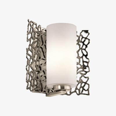 Olivia's Elstead Coral 1 Light Wall Light Classic Pewter Silver