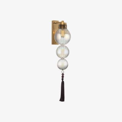 Olivia's Heathfield & Co Medina Lustre Antique Brass Wall Light