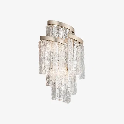 Olivia's Hudson Valley Lighting Mont Blanc Hand-Crafted Iron 3lt Wall Sconce