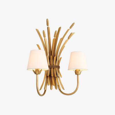Olivia's Eichholtz Bonheur Wall Lamp Antique Gold Finish inc Shades