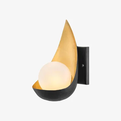 Olivia's Quintessentiale Ren Black and Gold Wall Light