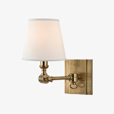 Olivia's Hudson Valley Lighting Hillsdale Brass 1 Light Wall Sconce