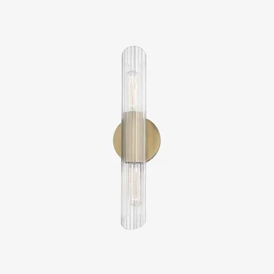 Olivia's Hudson Valley Lighting Cecily Steel 2 Light Small Wall Sconce
