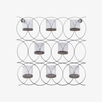 Olivia's Libra Circle Link Aluminium Wall Sconce Bronze