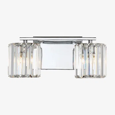 Olivia's Quoizel Divine 2 Light Wall Light in Chrome