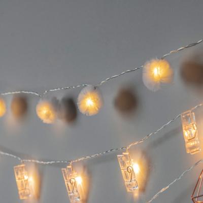 Olivia's Gallery Interiors Jimena 10 LED String with White Pompoms