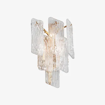 Olivia's Hudson Valley Lighting Piemonte Copper Base And Handmade Clear Shade 3 Wall Light