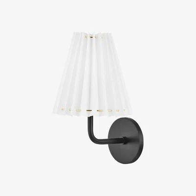 Olivia's Hudson Valley Lighting Demi 1 Light Wall Sconce in Soft Black