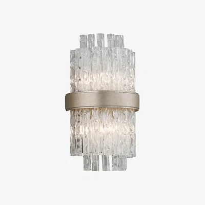 Olivia's Hudson Valley Lighting Chime Silver Base And Clear Tubular Glass Shade Wall Light