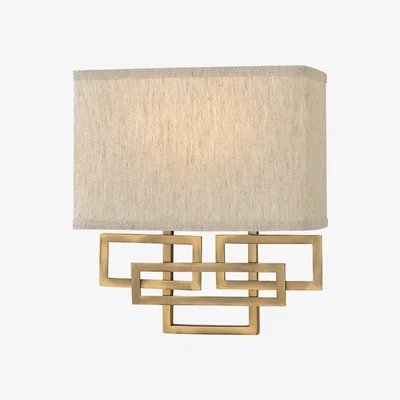 Olivia's Elstead Lanza 2 Light Wall Light Brushed Bronze