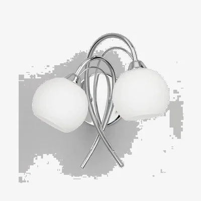 Downtown BHS Soni Wall Light - Chrome/Opal
