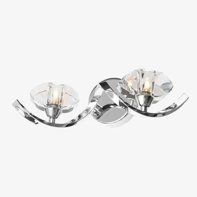 Downtown BHS Bella Wall Light - Chrome/Clear