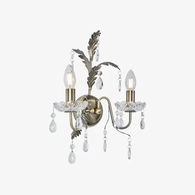 Downtown BHS Paisley Wall Light - Antique Brass In AntiqueBrass