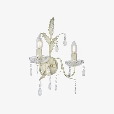 Downtown BHS Paisley Wall Light - Cream/Gold