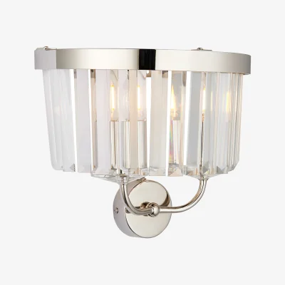 Perch and Parrow Cecilia Nickel Wall Light