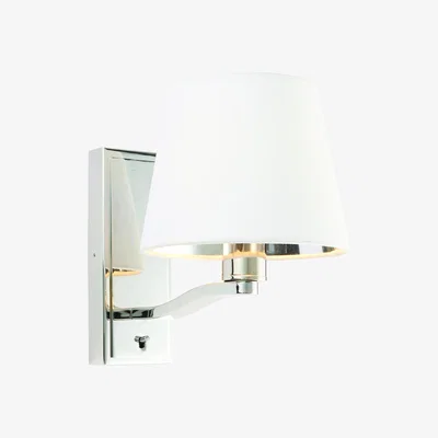 Perch and Parrow Tristan Simple Silver Wall Lamp