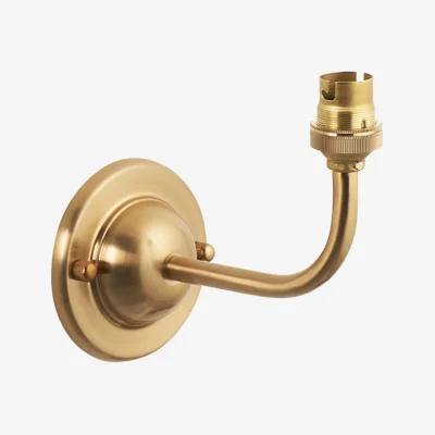 Perch and Parrow Lisette Arc Wall Fitting in Brushed Aged Brass