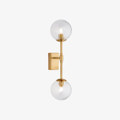 Perch and Parrow Estelle Brushed Aged Brass Wall Light