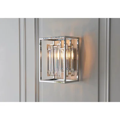 Perch and Parrow Dru Wall Light in Chrome